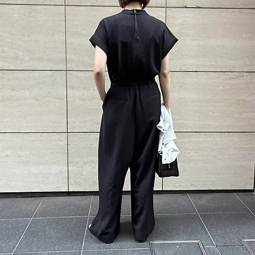 E by eclat【選べる着丈】浅Vネック遮熱オールインワン¥24,200
