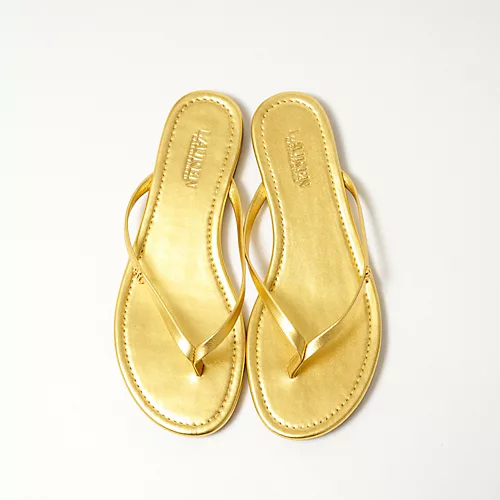 LAUREN RALPH LAURENレザートングサンダル