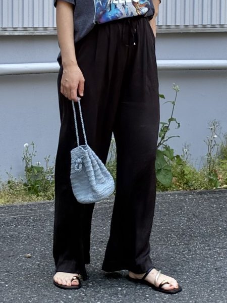 DRESS HERSELF【洗える】シルク/ワイドパンツ¥29,700
