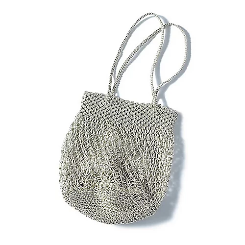 The Bagmatiメタリックマクラメバッグ¥9,900