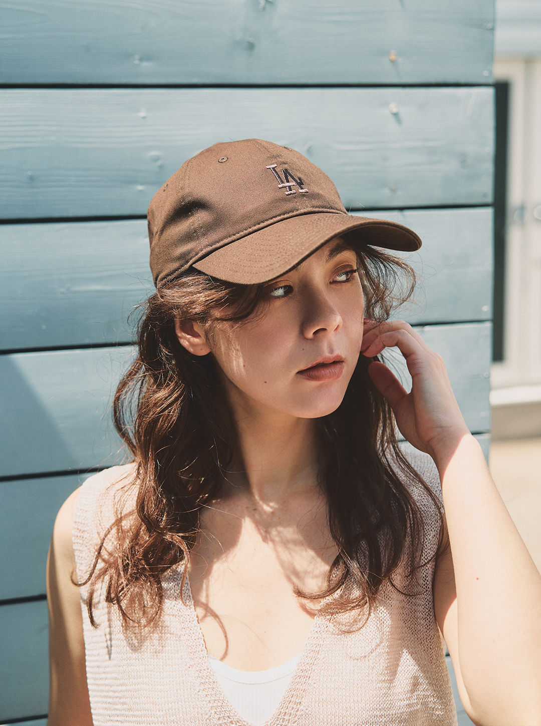 【別注】NEW ERA 9TWENTY／Long Visor Cloth strap Los Angeles Dodgers CAP
