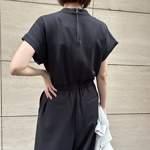 E by eclat【選べる着丈】浅Vネック遮熱オールインワン¥24,200