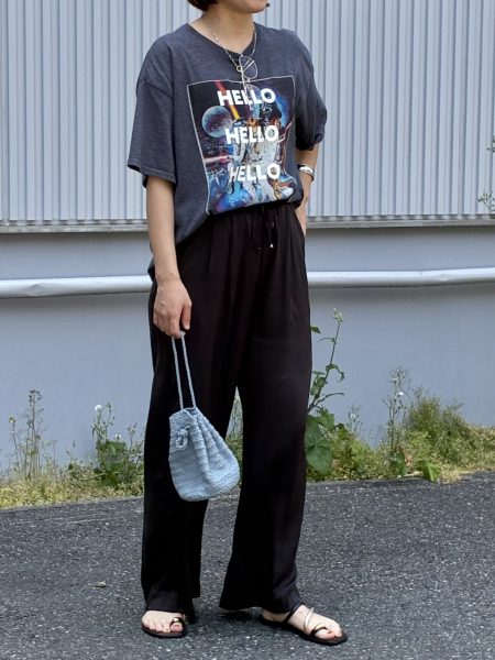 DRESS HERSELF【洗える】シルク/ワイドパンツ¥29,700