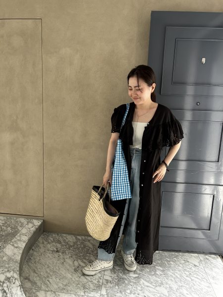 12closet【kazumiさんコラボ】【洗える】前後2WAY インドコットン刺しゅうワンピース¥29,700