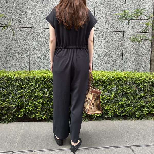 E by eclat【選べる着丈】浅Vネック遮熱オールインワン¥24,200