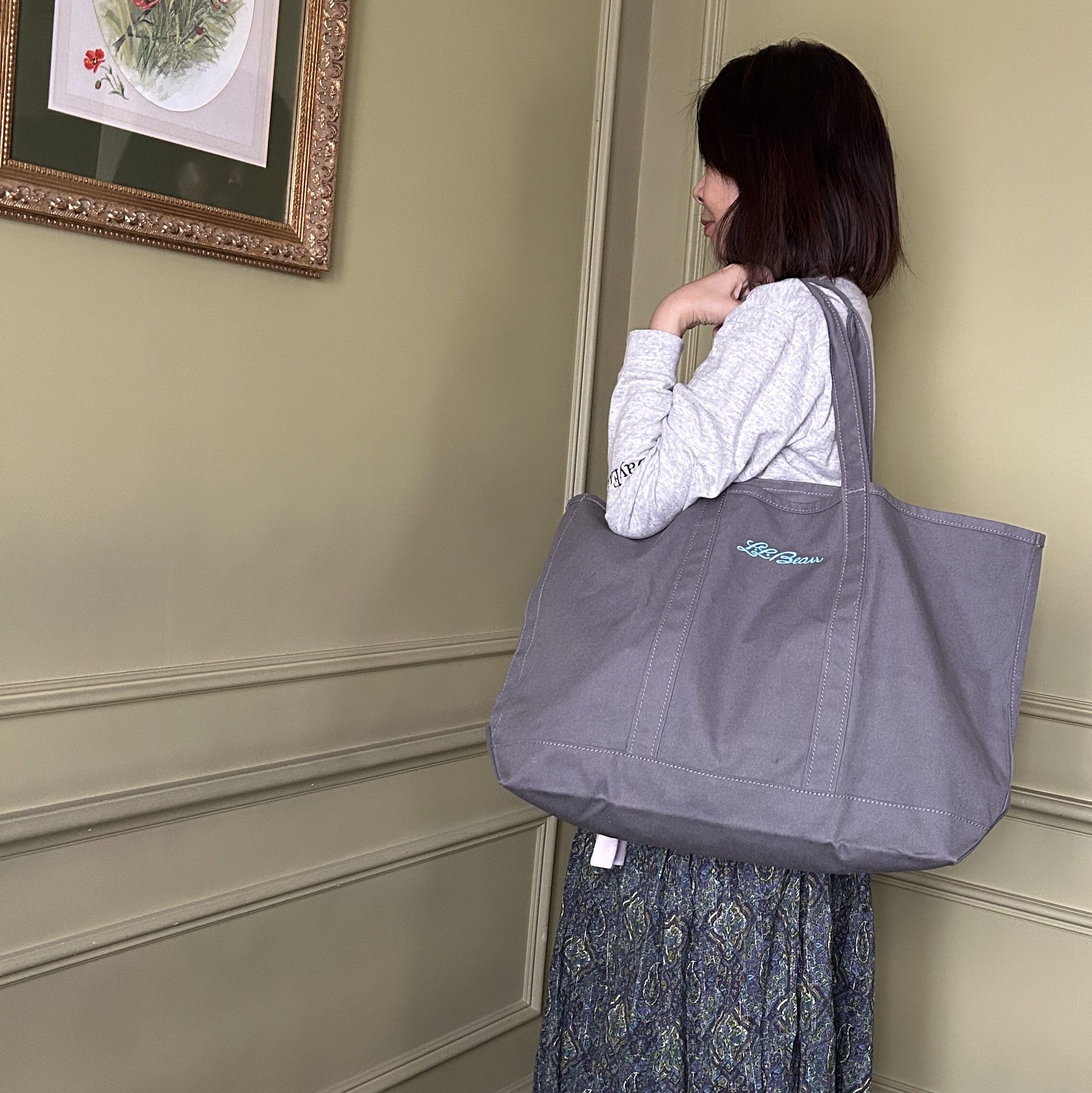 L.L.Bean【LEE別注】【洗える】LEE100人隊コラボグローサリー・トート¥5,500(
