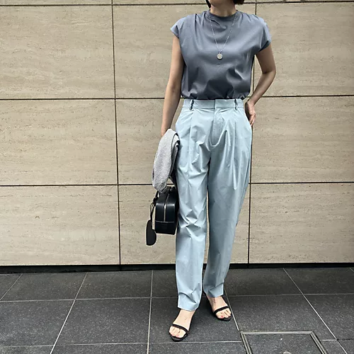 E by eclat冷感撥水テーパードパンツ￥20,350