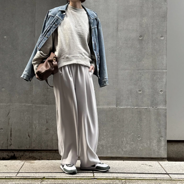 E by eclat【とろみ】タックパンツ￥17,600