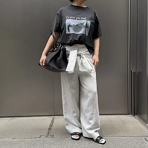 muller of yoshiokuboベルトつきワイドパンツ¥38,500