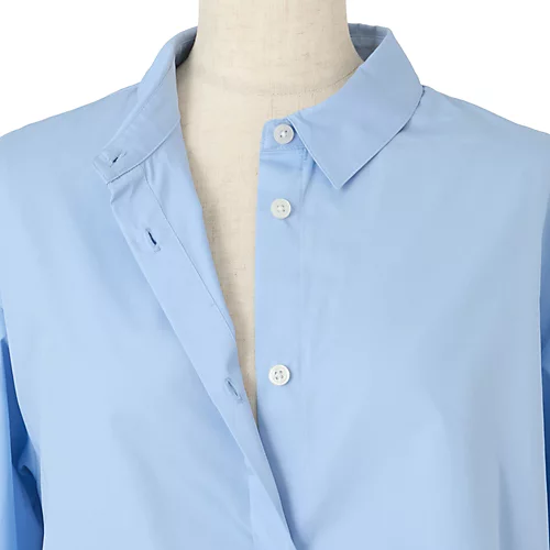 E by eclatdrawell for E by eclat バックタックフレアシャツ￥25,300