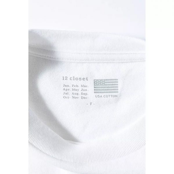 12closet【洗える】USA コットン Merci Tシャツ¥5,500