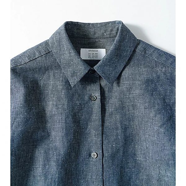 12closet【石上美津江さんコラボ】【洗える】シャンブレーシャツ￥17,600