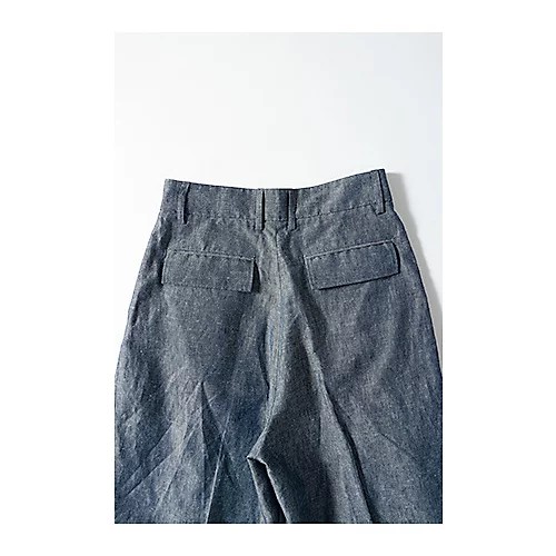 12closet【石上美津江さんコラボ】【洗える】シャンブレータックパンツ￥22,000