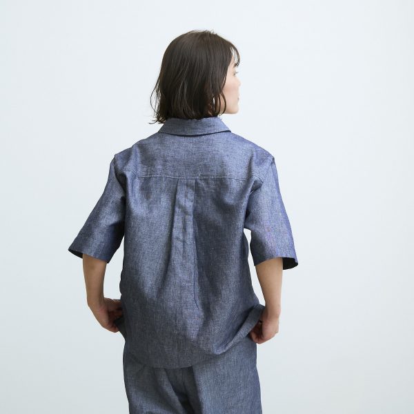 12closet【石上美津江さんコラボ】【洗える】シャンブレーシャツ￥17,600