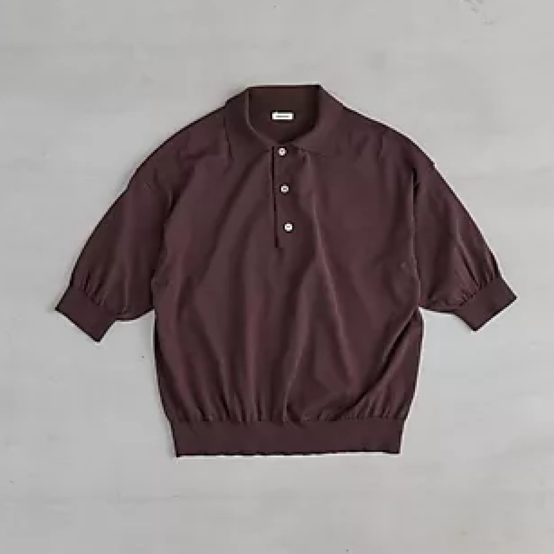 オブラダ SUMMER HENRY POLO KNIT