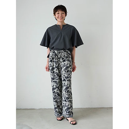 E by eclatボタニカルプリントパンツ¥24,200