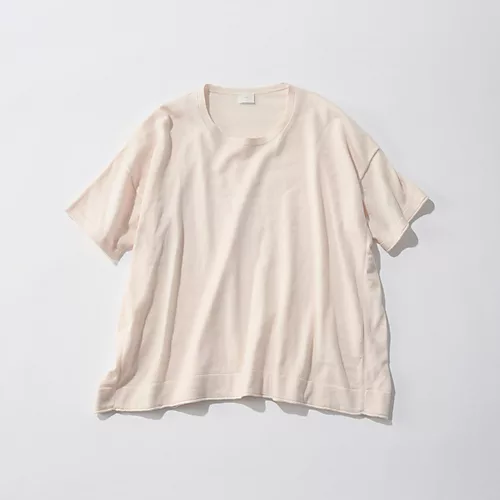 C.T.plage×eclatコットンカシミヤTシャツ