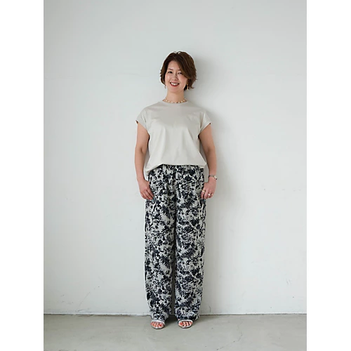 E by eclatボタニカルプリントパンツ¥24,200