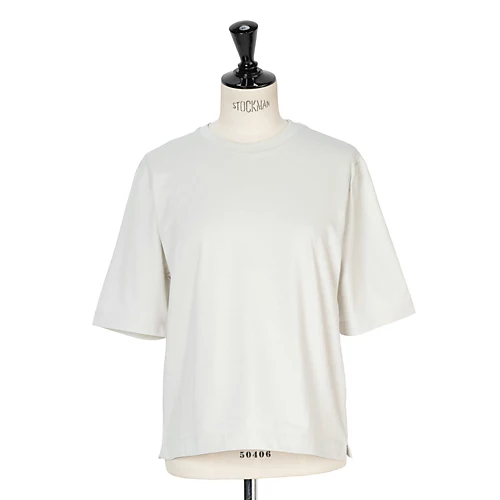 three dots×eclat【戸野塚かおるさん別注】パウダリーコットンTシャツ