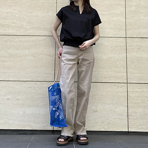 【Instagramフォロー&いいねでプレゼント】E by eclatキーネック裾ギャザートップス各色1名様にプレゼント!
