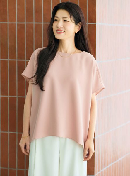 E by éclatの夏名品、着比べました!168cmと159cmでわかるリアルな着こなし比較 éclat premium2026年8月号特集