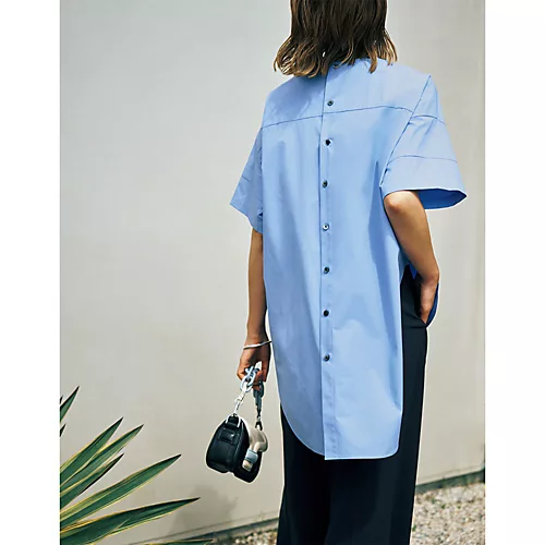 LE PHIL×eclat【別注】ハーフスリーブブラウス¥27,500