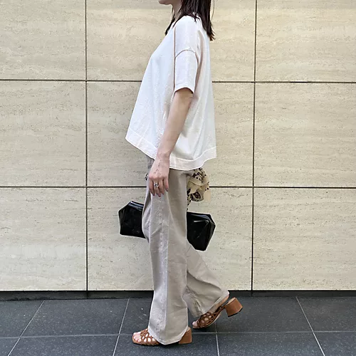 C.T.plage×eclatコットンカシミヤTシャツ¥14,300