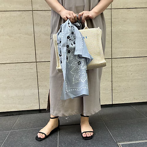 40代・50代 夏小物|manipuri × éclatのシルク混スカーフ éclat2026年7・8月合併号特集