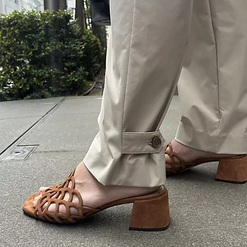E by eclat冷感撥水テーパードパンツ¥20,350