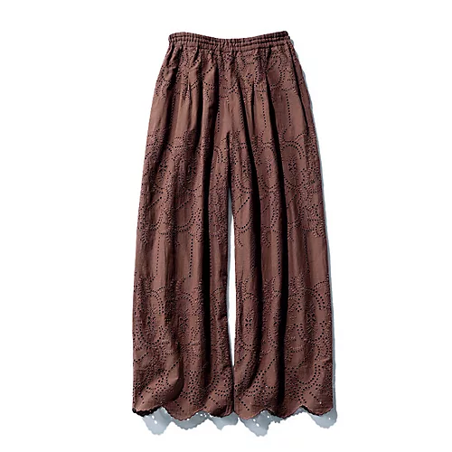ne Quittez pas【洗える】Cotton Voile Lupine Cifre Pants￥29,700
