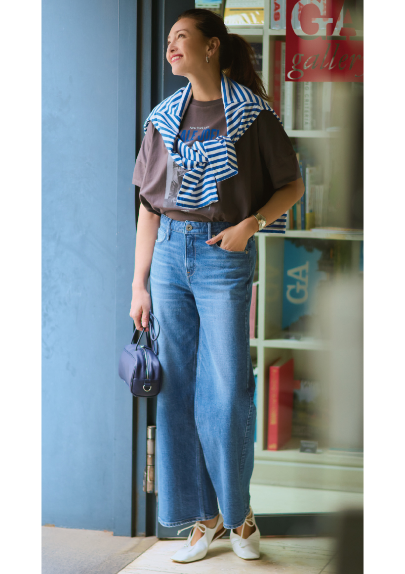upper hightsTHE STELLA AURA買い物コーデ