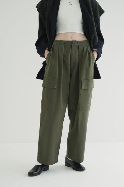 CLANEWIDE TUCK WORK PANTS