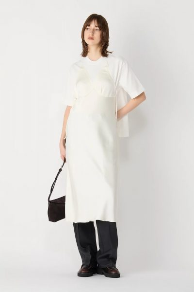 LITKOVSKASoft-Structured Tee Dress in White¥137,500