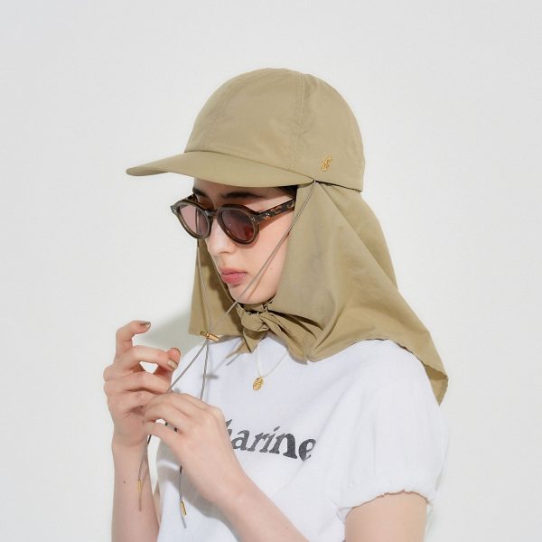 ENTWURFEIN【SPURSHOP別注】サンプロテクトUVケアキャップ￥28,600BLANC【SPURSHOP×小川夢乃×BLANC】別注セルフレーム(クリアレンズ/サングラス)￥40,700