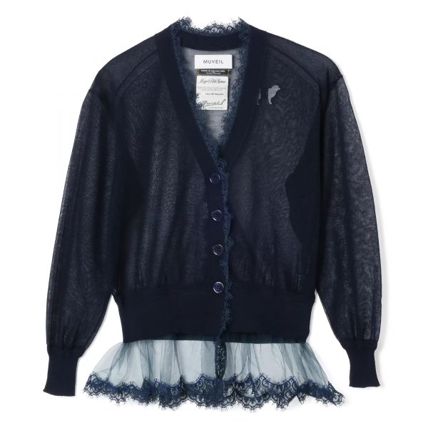 MUVEILシアーレースカーディガン¥46,200