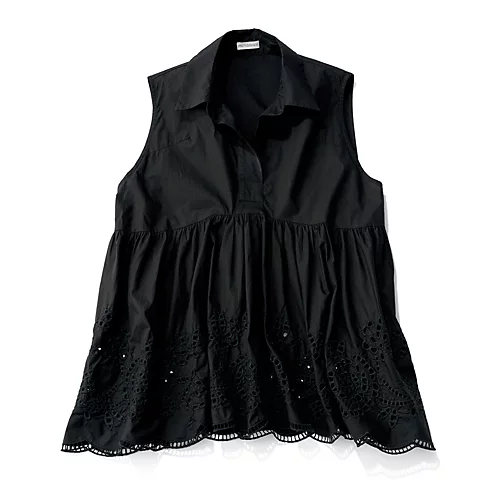 PROTAGONISTA×eclat【別注】スカラップレースブラウス¥24,200