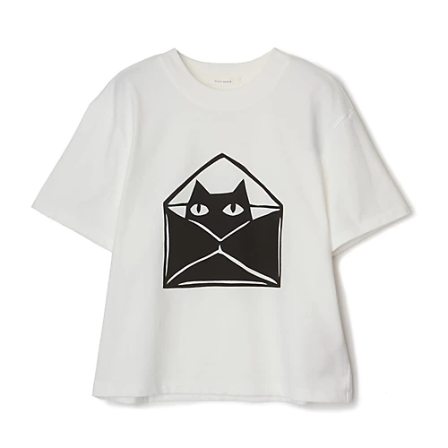 PLAIN PEOPLEキャットプリントTシャツ