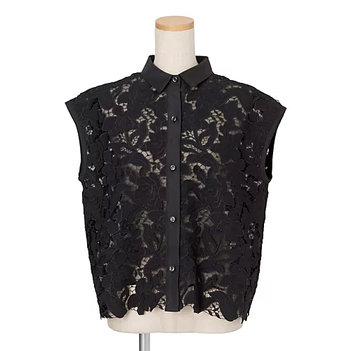 M・fil×eclat【別注】レースブラウス¥49,500