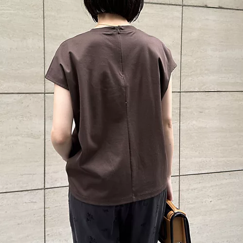 E by eclat接触冷感フレンチスリーブTシャツ