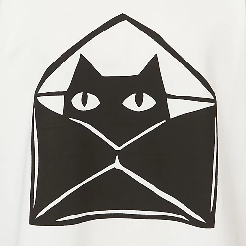 PLAIN PEOPLE×eclatキャットプリントTシャツ¥14,300
