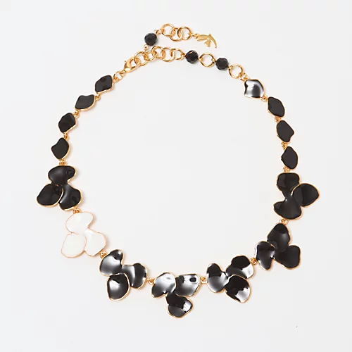 CECILE ET JEANNE×eclatエマイユ ノワール ペタルネックレス¥88,000
