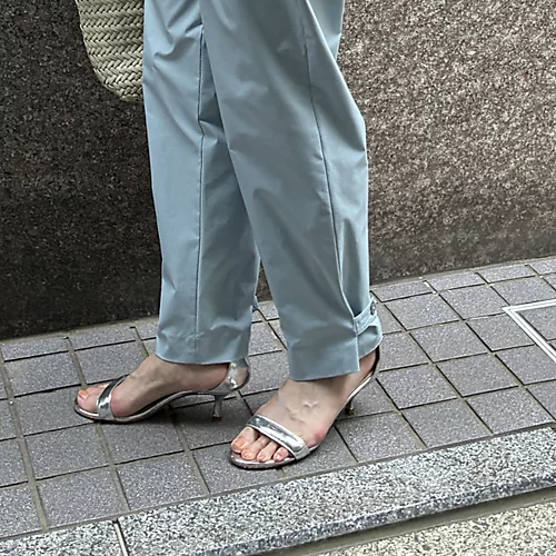 E by eclat冷感撥水テーパードパンツ￥20,350