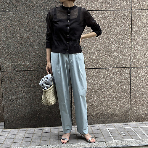 E by eclat冷感撥水テーパードパンツ￥20,350