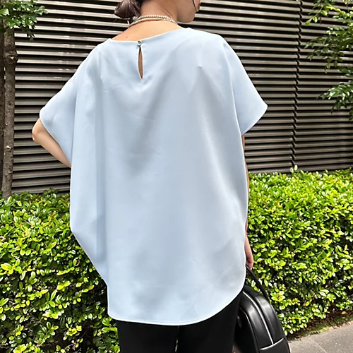 E by eclat【とろみ】コクーンブラウス¥10,890