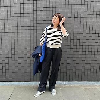 SLOANE×eclat【別注】スーパーナチュラルセンタータックパンツ¥25,300