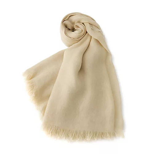 ASAUCE MELERリネンモダールシルクメランジュソリッドストール￥27,500