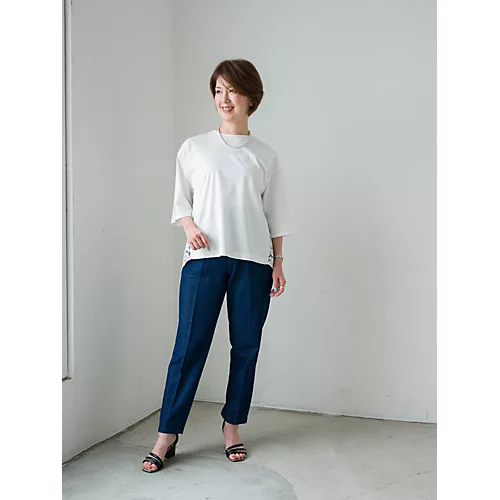 【40代・50代 Tシャツ】後ろ姿で差がつく。大人のレースTシャツ
