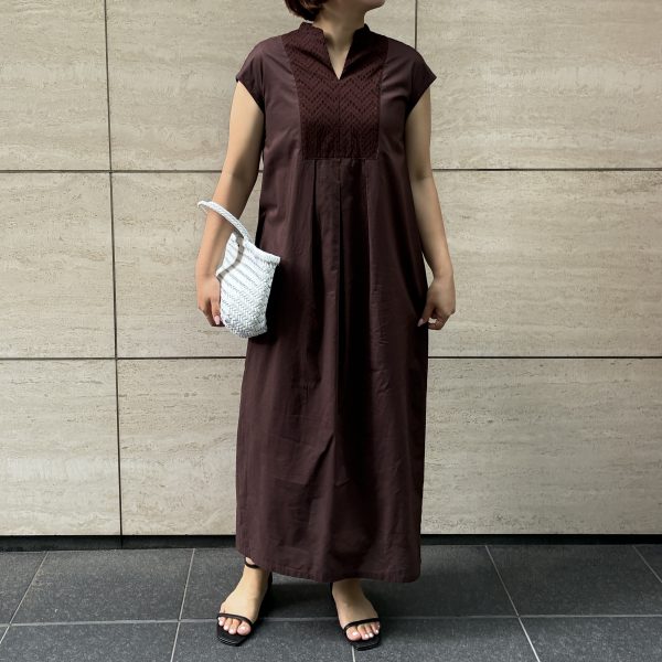 E by eclatレース切り替えコクーンワンピース¥22,000