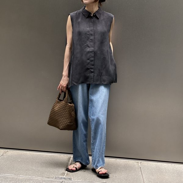 1er Arrondissement キュプラフィブリルノースリーブ&パンツ