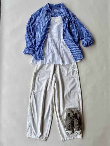 12closet【洗える】インドコットンレース切り替えキャミソール¥16,500